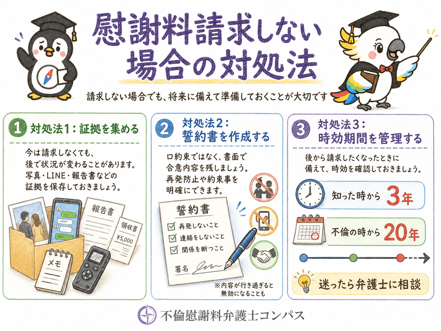 ５章　慰謝料請求しない場合の対処法３つ